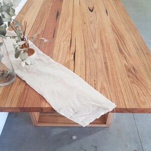 2.7 metre long Messmate dining table with hoop legs Australian made Custom made Eucalyptus timber image 2
