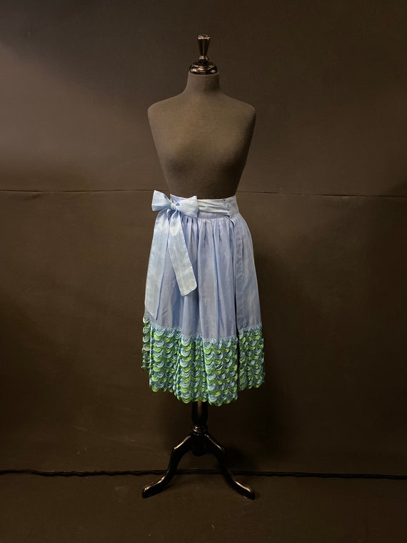 1950's French Tulle Wrap Waisted Skirt