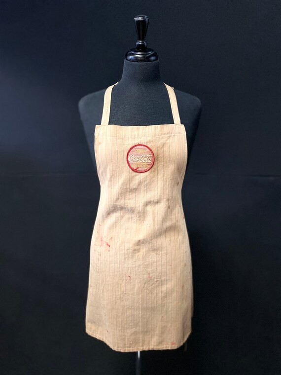 1930's American Lee Denim Apron with Coca-Cola Log