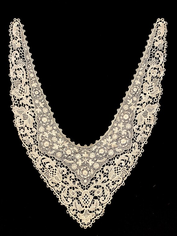 Victorian European Handmade Lace Shawl