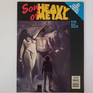 Son of Heavy Metal August 1984 Magazine Sanjulián Cover
