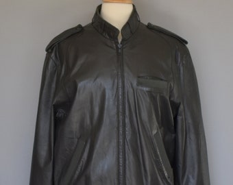 Gray Members Only Bomber Jacket - Etsy