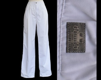 Vintage 90s Levi's Officer Corps Pants, 1990s Elastic Waist Drawstring Pants, Size M Medium
