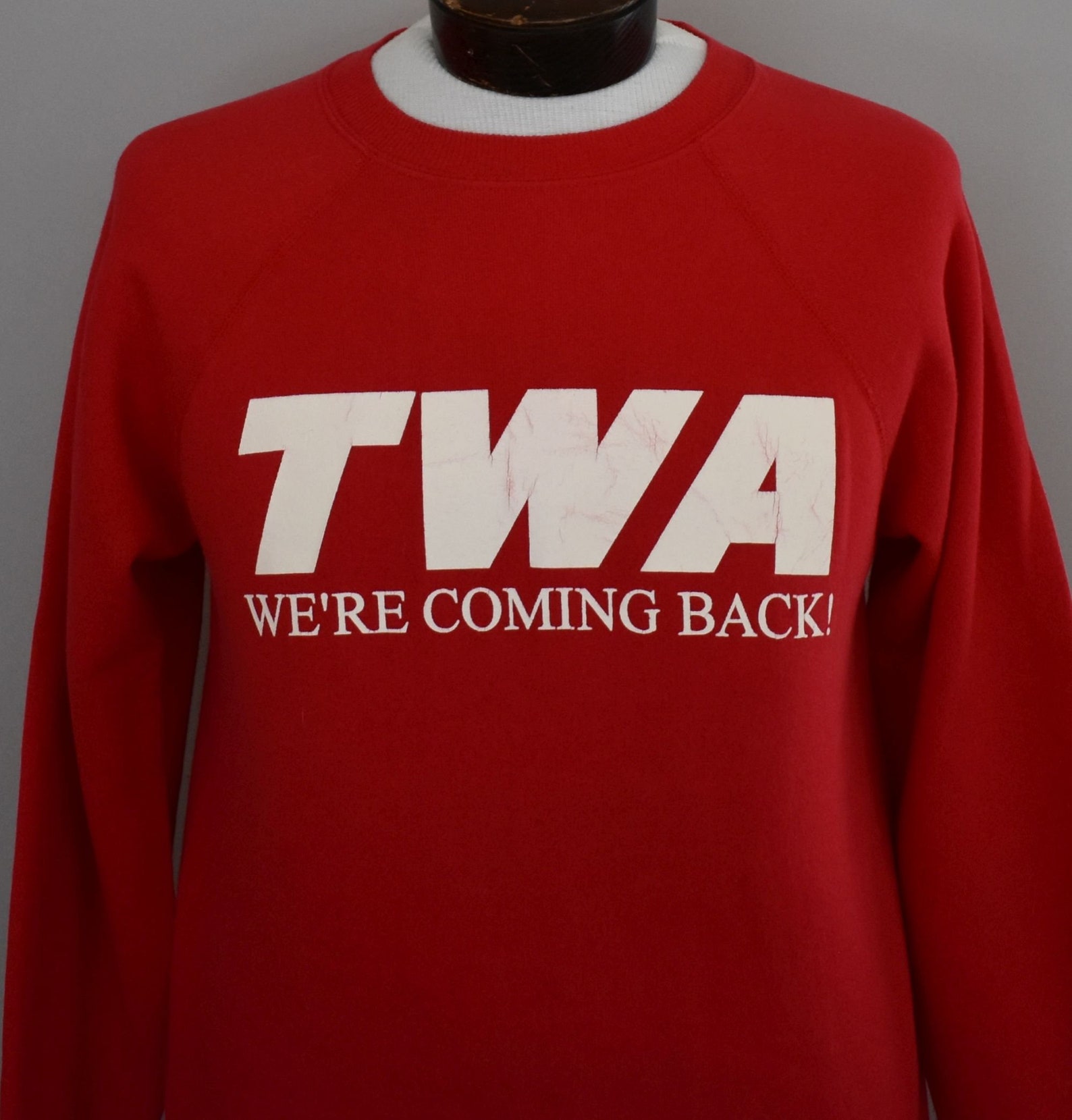 Vintage 90s TWA Raglan Sweatshirt 1990s Airline Jumper | Etsy