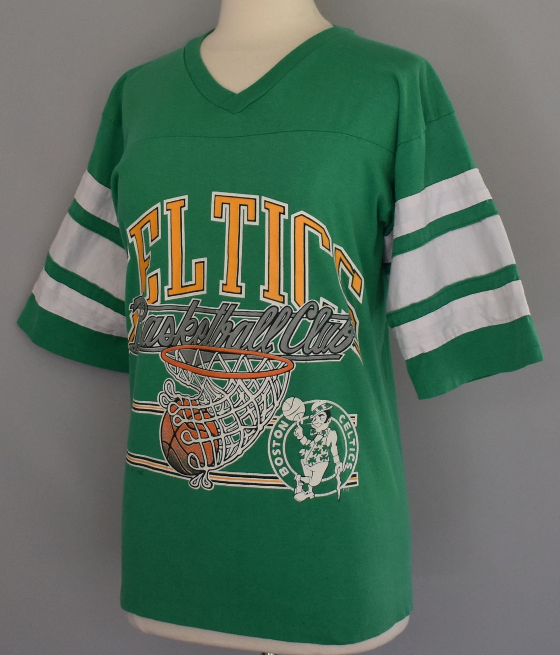 Boston Celtics Tshirt Vintage 90s NBA Jersey Tee 1990s Etsy