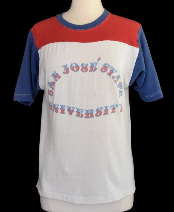 Vintage Phys Ed T-shirt, 50s High School Gym Tee,