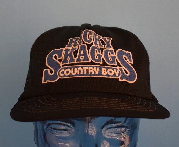 Vintage 80s Ricky Skaggs Trucker Hat, 1980s Countr