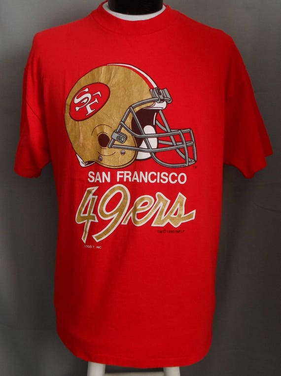 Vintage 90s San Francisco 49ers T-shirt 1990s NFL Crewneck | Etsy