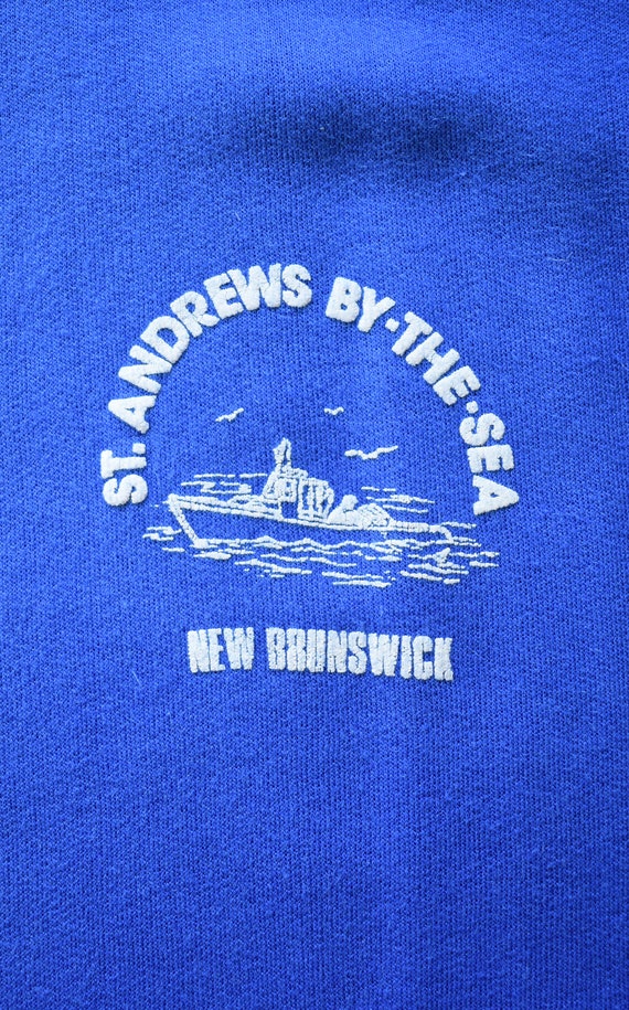 Vintage 80s St. Andrews By-The-Sea Sweatshirt, 19… - image 3