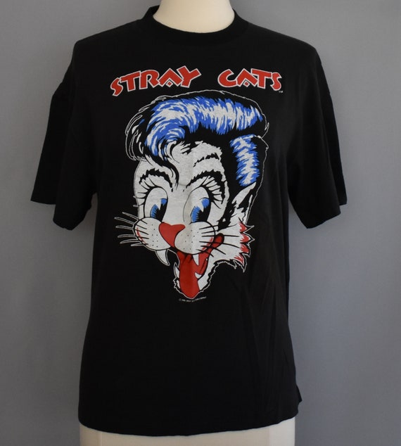 Vintage Stray Cats T-shirt 80s Blast 