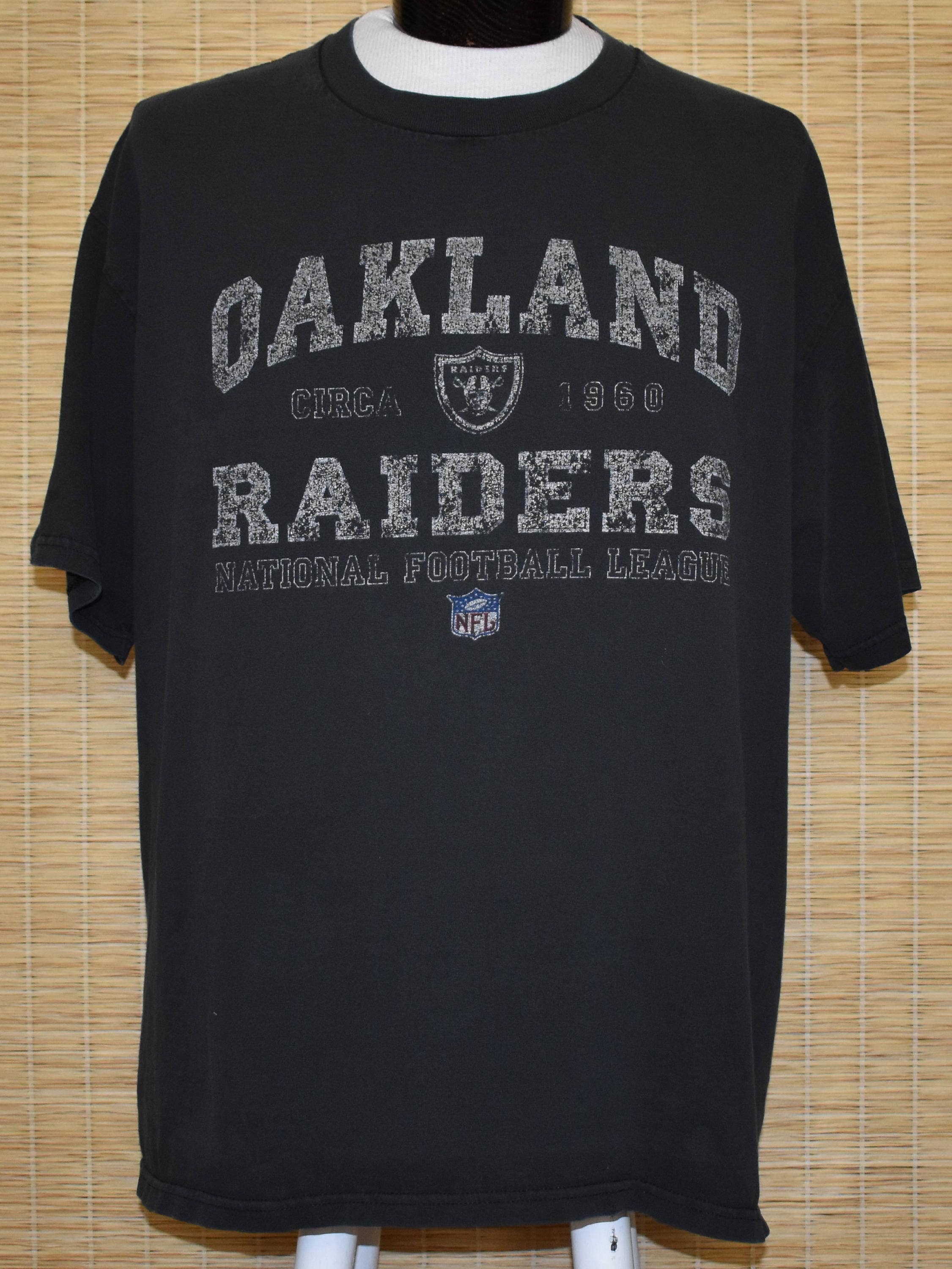 Vintage Oakland Raiders Tshirt 90s Raider Nation Tee 1990s Etsy