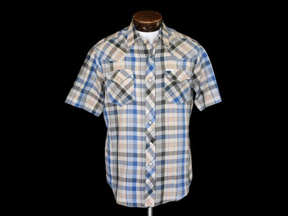 Vintage 70s Kennington Short Sleeve Shirt, 1970s … - image 1