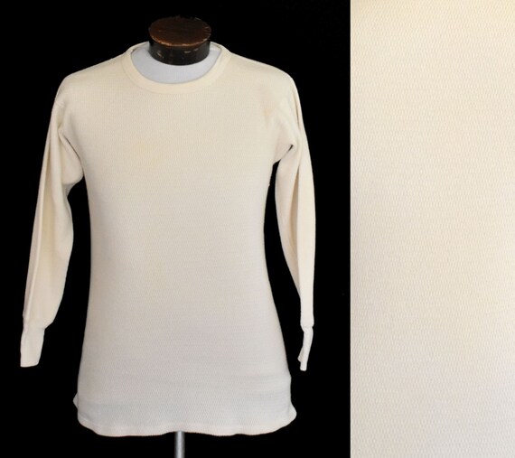 60s Jcpenney Thermal Top Towncraft Long Sleeve Crewneck Etsy