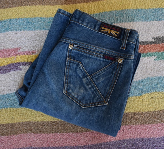 Vintage 70s Brittania Jeans, 1970s Medium Wash De… - image 1