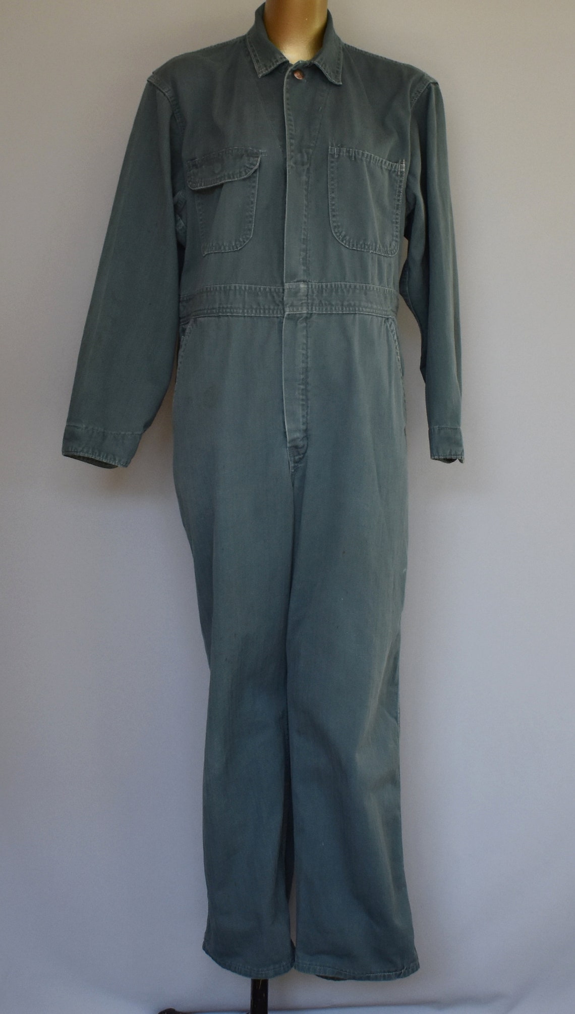 Vintage Green Coveralls 70s Big Mac Mechanics Overalls 1970s Etsy