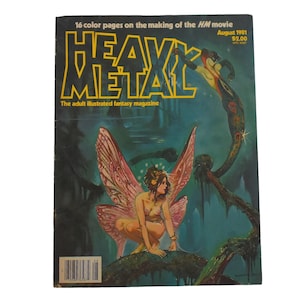 Heavy Metal August 1981 Magazine Jim Sternako Outlander