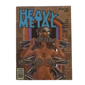 Heavy Metal October 1981 Magazine Richard Corben Jim Sternako Outlander