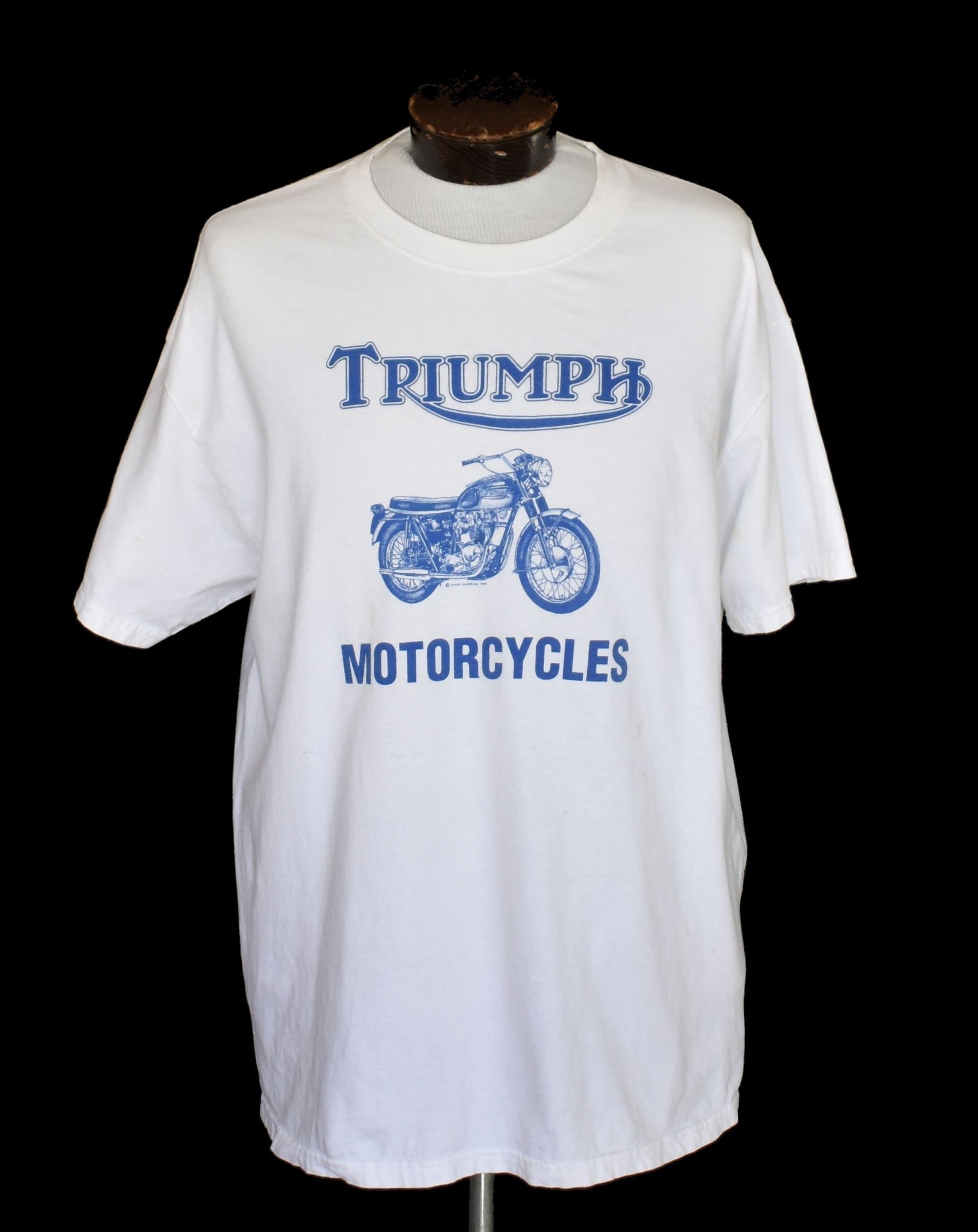 90s Triumph Motorcycles Tee, Bob Dylan HWY 61 T-shirt, Vintage 1990s, Size  XL