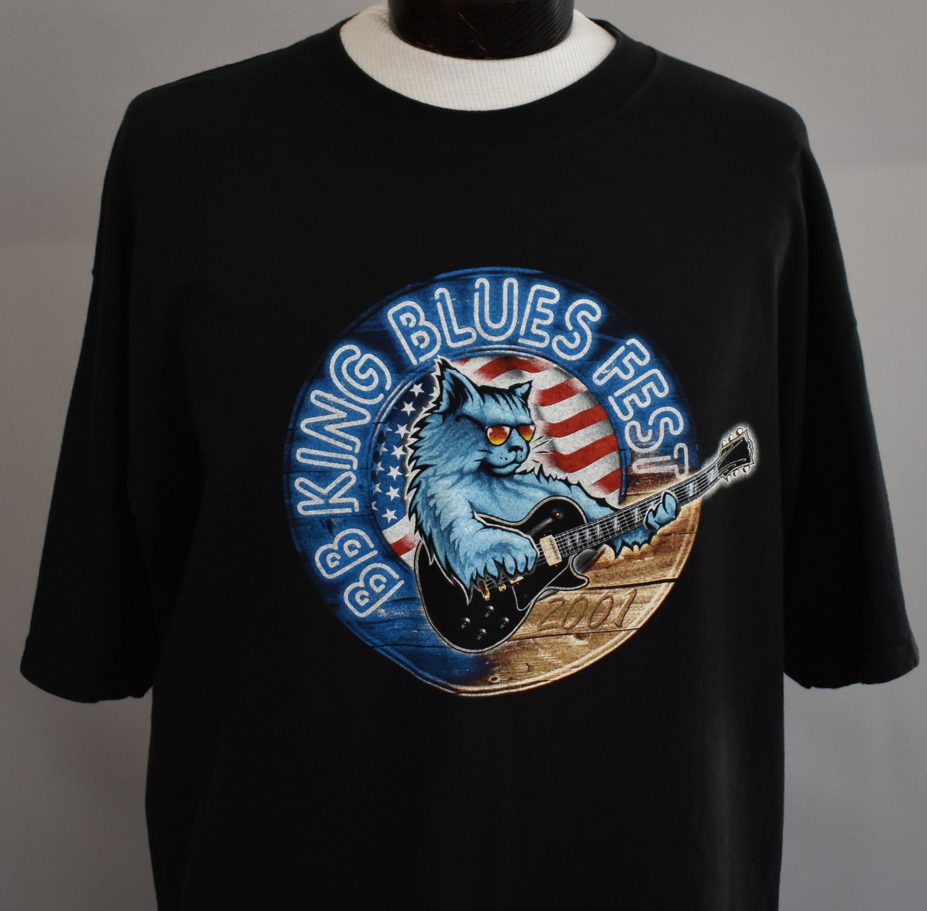 Musique Vintage Tee Festival, BB King T-shirt, chemise de Blues Fest, surdimensionné, taille XL à XXL Musique Vintage Tee Festival, BB King T-shirt, chemise Blues de Blues chemise Fest, surdimensionné, taille XL à XXL 617cba