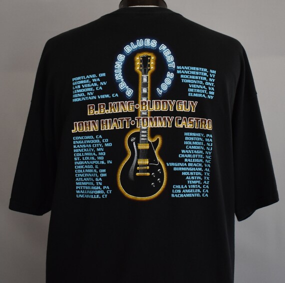 Musique Vintage Tee Festival, BB King T-shirt, chemise Blues de Blues chemise Fest, surdimensionné, taille XL à XXL 617cba Musique Vintage Tee Festival, BB King T-shirt, chemise Blues de Blues chemise Fest, surdimensionné, taille XL à XXL 617cba