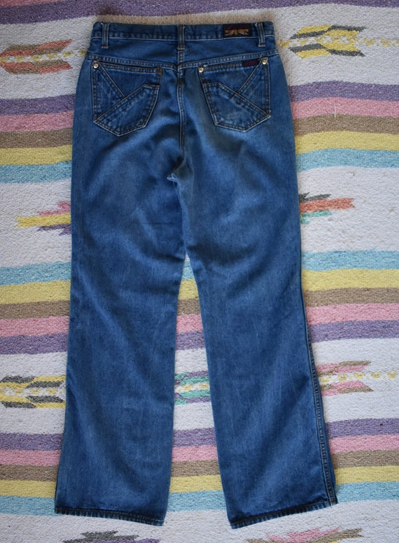 Vintage 70s Brittania Jeans, 1970s Medium Wash De… - image 5