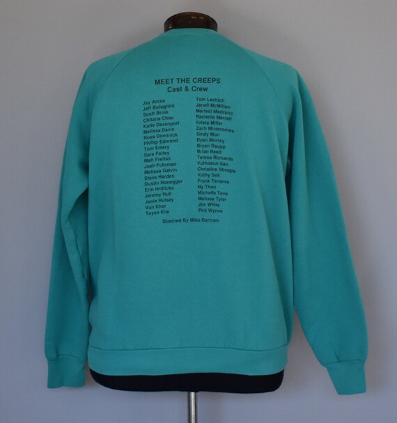 Vintage 90s Meet The Creeps Sweatshirt, 1990s Cre… - image 5