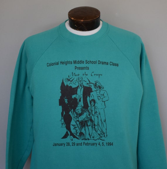 Vintage 90s Meet The Creeps Sweatshirt, 1990s Cre… - image 3