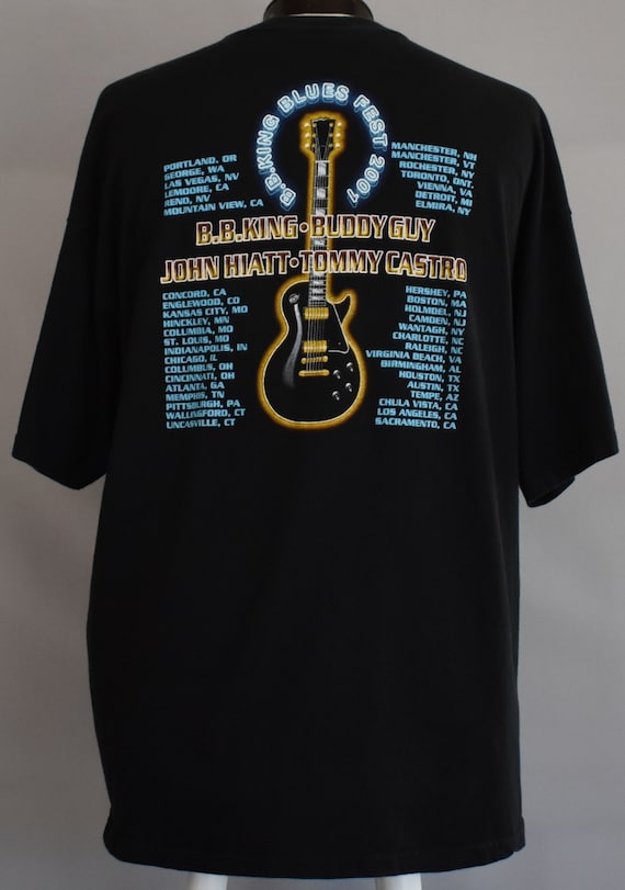 Musique Vintage Tee Festival, BB King T-shirt, chemise Blues de Blues chemise Fest, surdimensionné, taille XL à XXL 617cba Musique Vintage Tee Festival, BB King T-shirt, chemise Blues de Blues chemise Fest, surdimensionné, taille XL à XXL 617cba