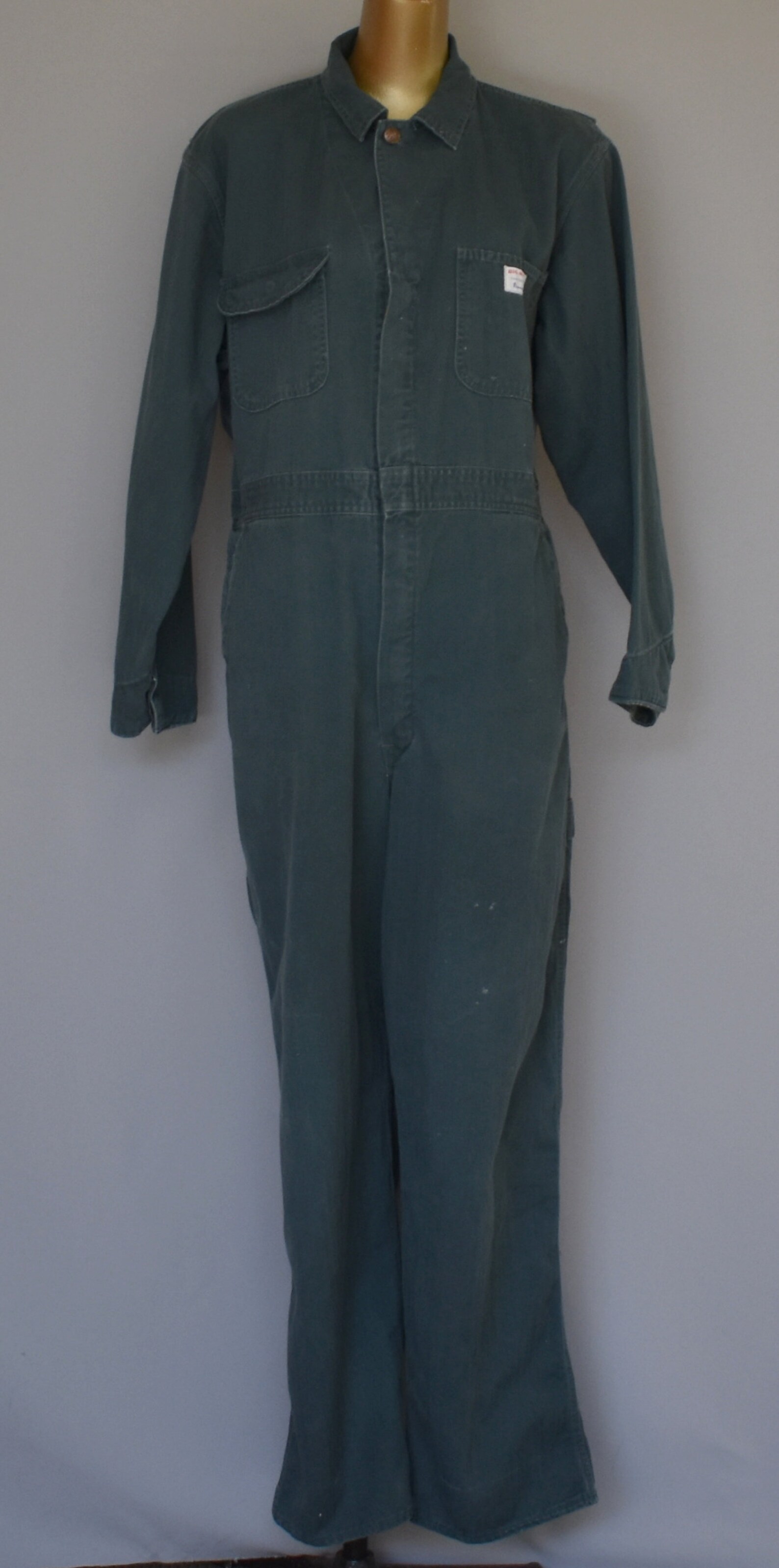 Vintage Green Coveralls 60s Big Mac Mechanics Overalls 1960s Etsy