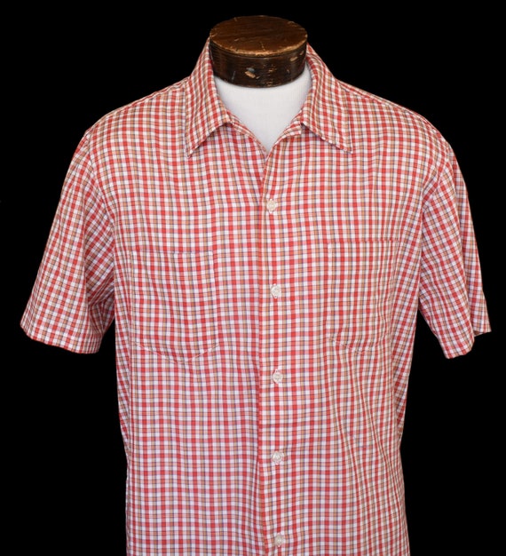 Vintage 70s Men's JCPenney Short Sleeve Shirt, 19… - image 3