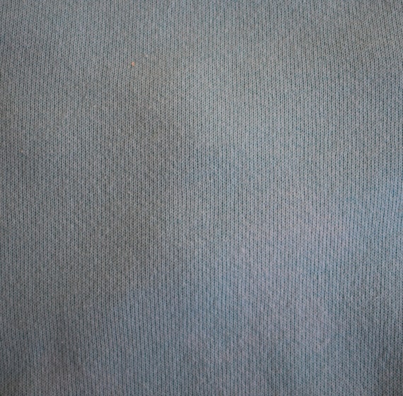 Vintage 80s Aqua Blue Blank Sweatshirt, 1980s Dis… - image 7