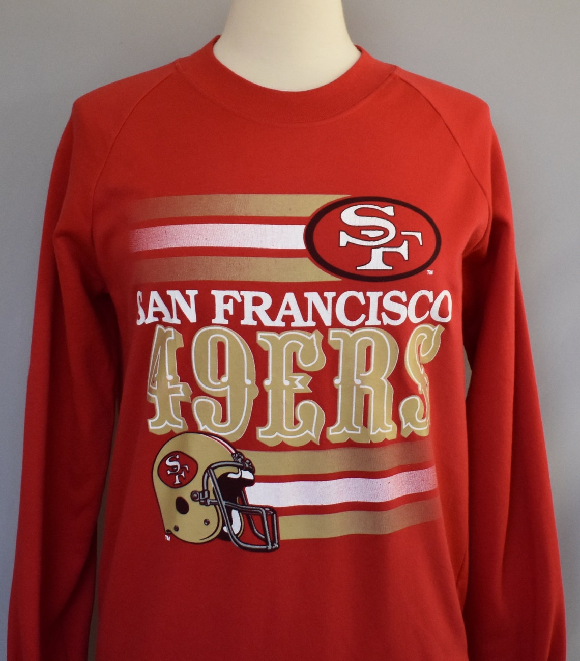 San Francisco 49ers Sweatshirt Vintage 80s SF 49ers Spell Out | Etsy