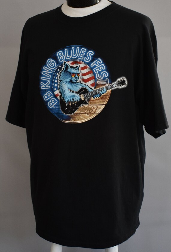 Musique Vintage Tee Festival, BB King T-shirt, chemise Blues de Blues chemise Fest, surdimensionné, taille XL à XXL 617cba Musique Vintage Tee Festival, BB King T-shirt, chemise Blues de Blues chemise Fest, surdimensionné, taille XL à XXL 617cba