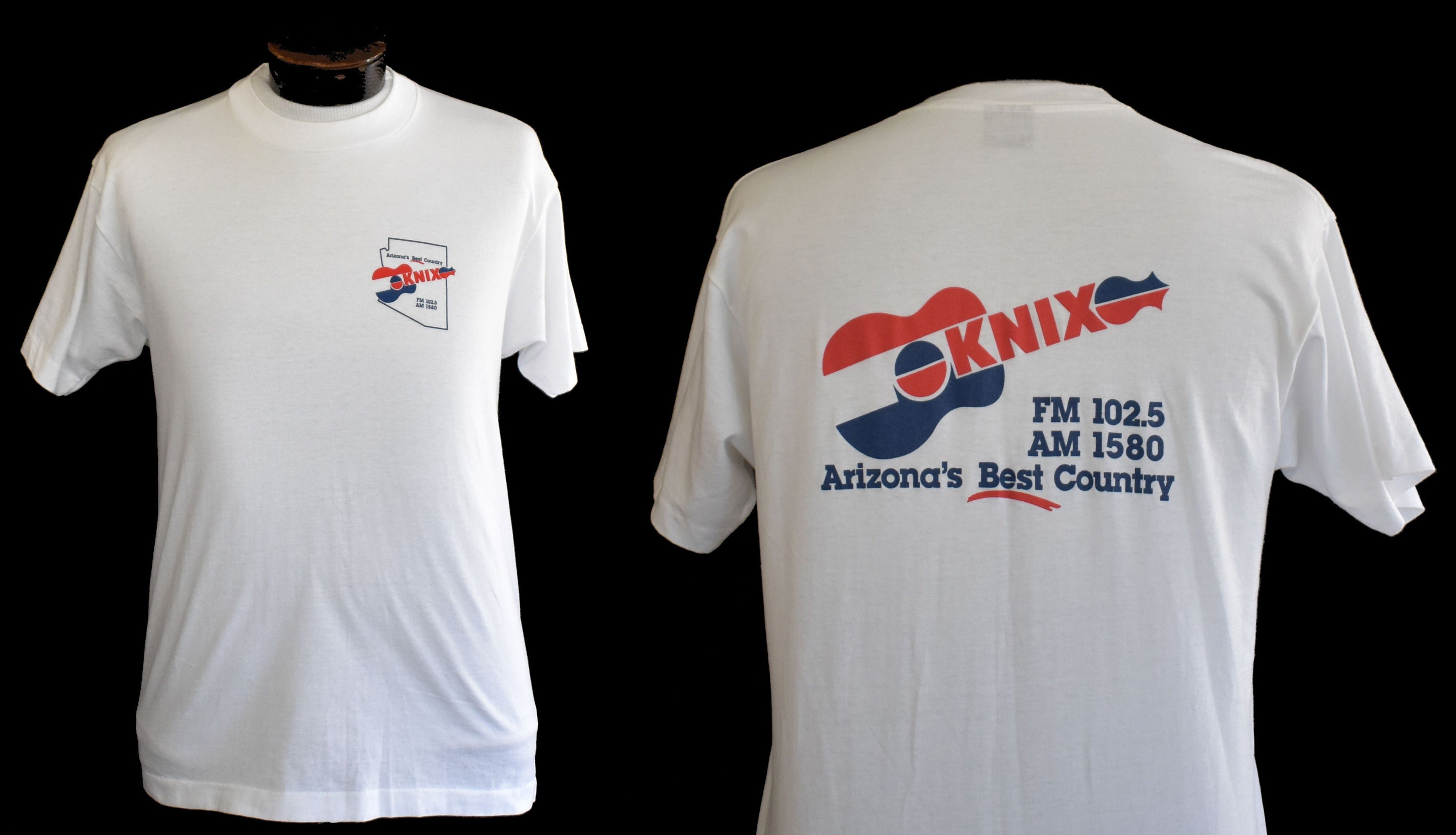 Vintage 80s KNIX 102.5 Tee, 1980s Arizona Radio Station T-shirt, Country  Music Shirt, Size Medium to Large 