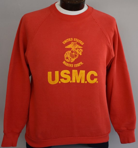 USMC Marines Red Raglan Hoodie