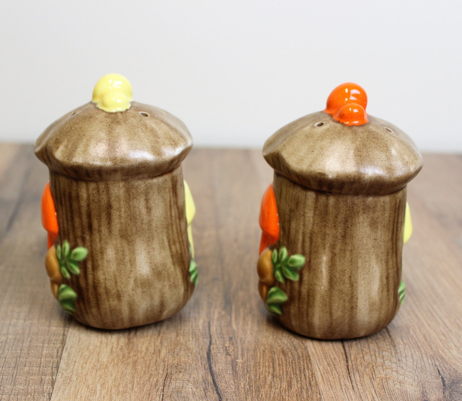 Retro Ceramic Mushroom Salt and Pepper Shaker Set With Etsy