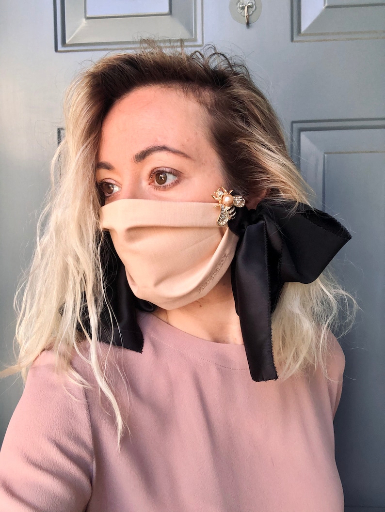 Luxury Designer Beige Face Mask with Esendy Signature Etsy