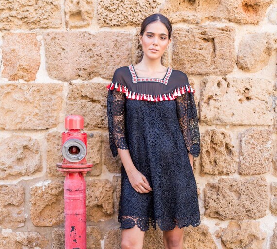 lace detailing dress Wendy Lace Trim Maxi Dress main image 1