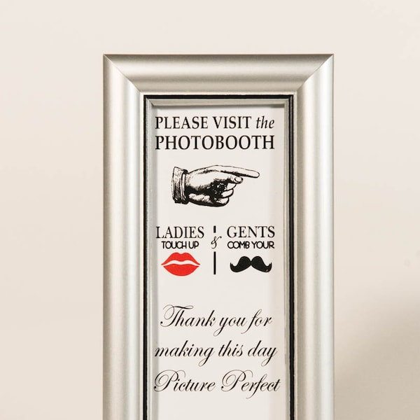 Premium Silver Photo booth frame PhotoBooth Frame, 2x6, Silver Photo Booth frames