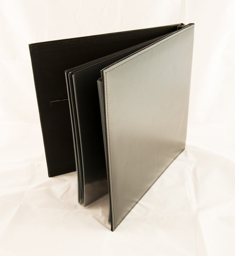 Photo Booth Scrapbook 12x12 Black leather Photo Booth album Etsy