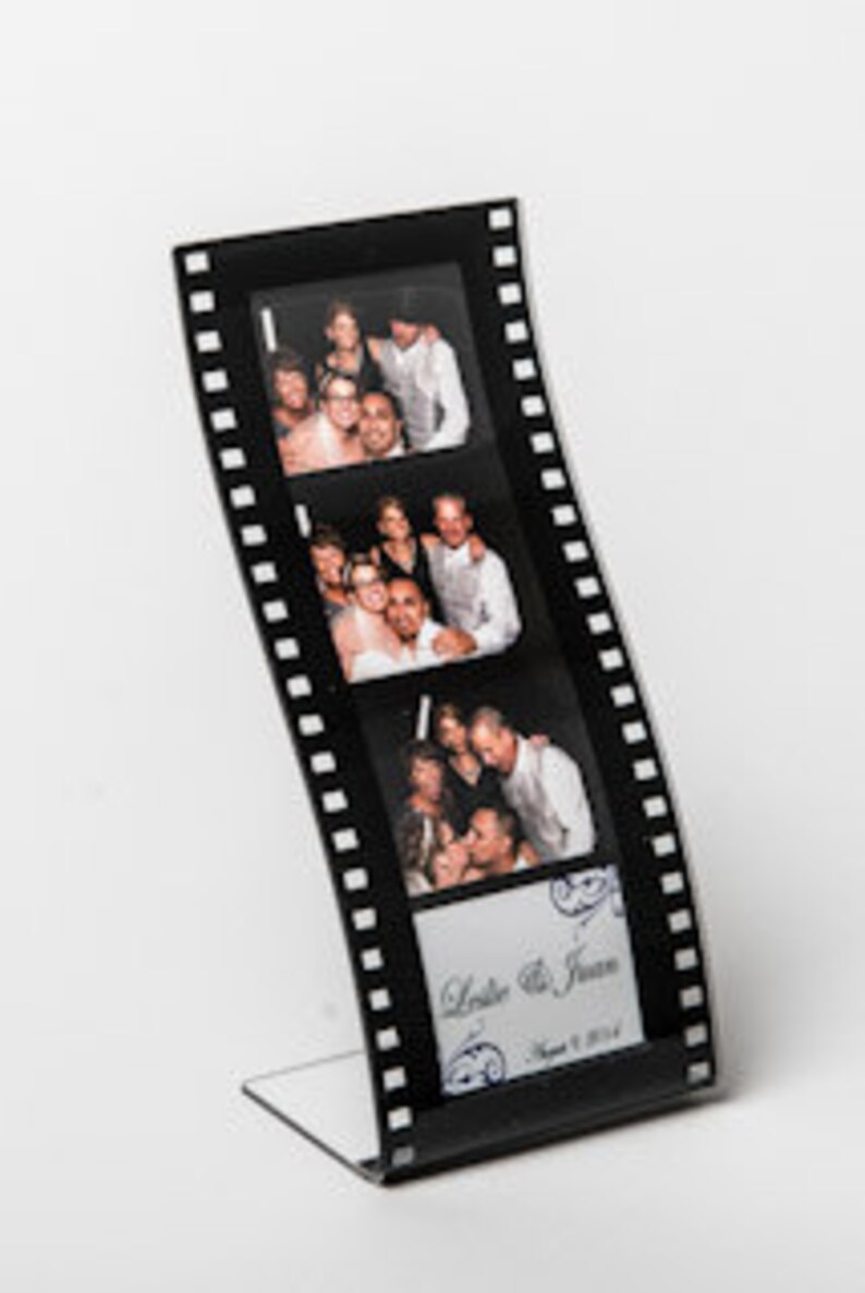 Wavy Film Strip Photo Booth Frame Lot of 200 Acrylic Picture Frames Hollywood frame curvy photo booth frame 2x6