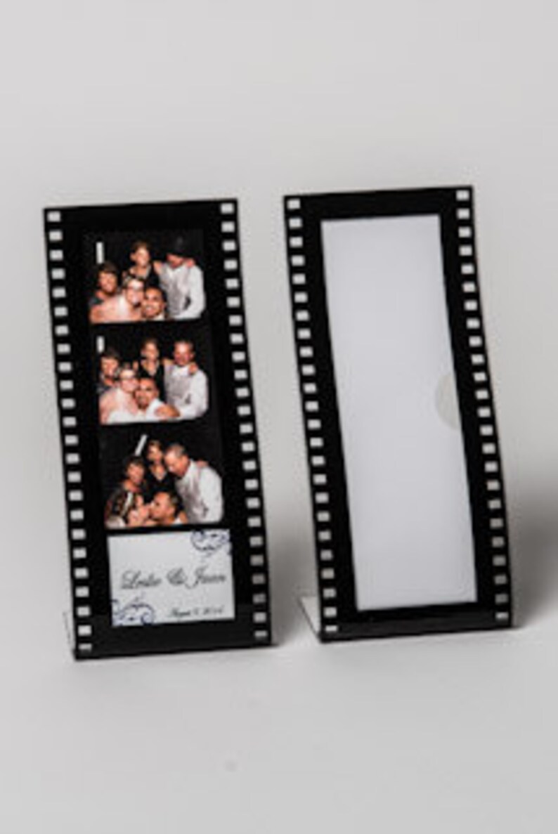 Wavy Film Strip Photo Booth Frame Lot of 200 Acrylic Picture Frames Hollywood frame curvy photo booth frame 2x6