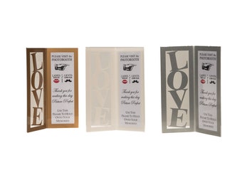 Photo Booth Frame, 2x6, LOVE photo booth frame with photo booth insert