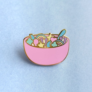 Lucky Charms Enamel Lapel Pin