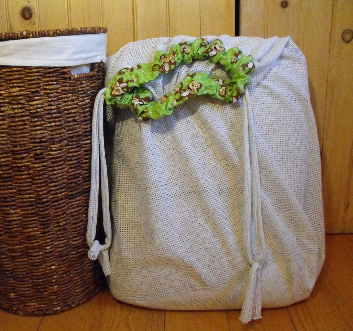 Bolsa de lavandería saco. bolsa de cesto grande bolsa de | Etsy