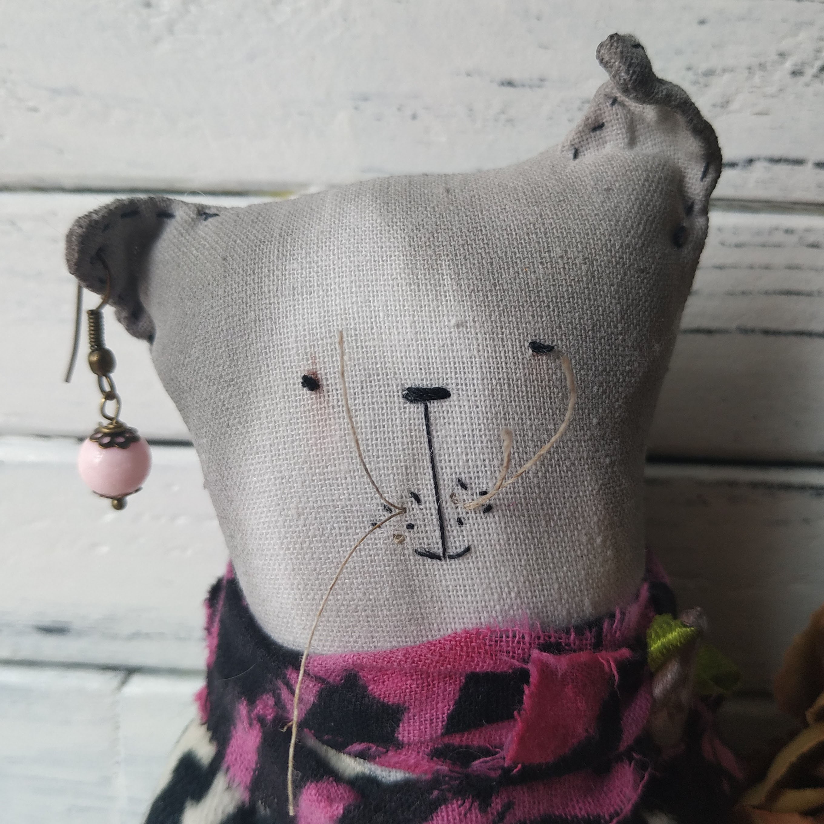 Cat doll hanging cats ornament 8' primitive decorations Etsy