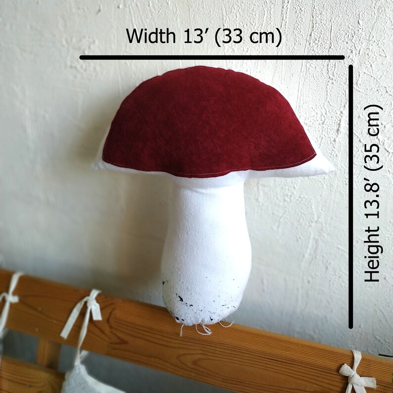 Mushroom pillow Cottagecore decor Throw pillow Mushroom Etsy