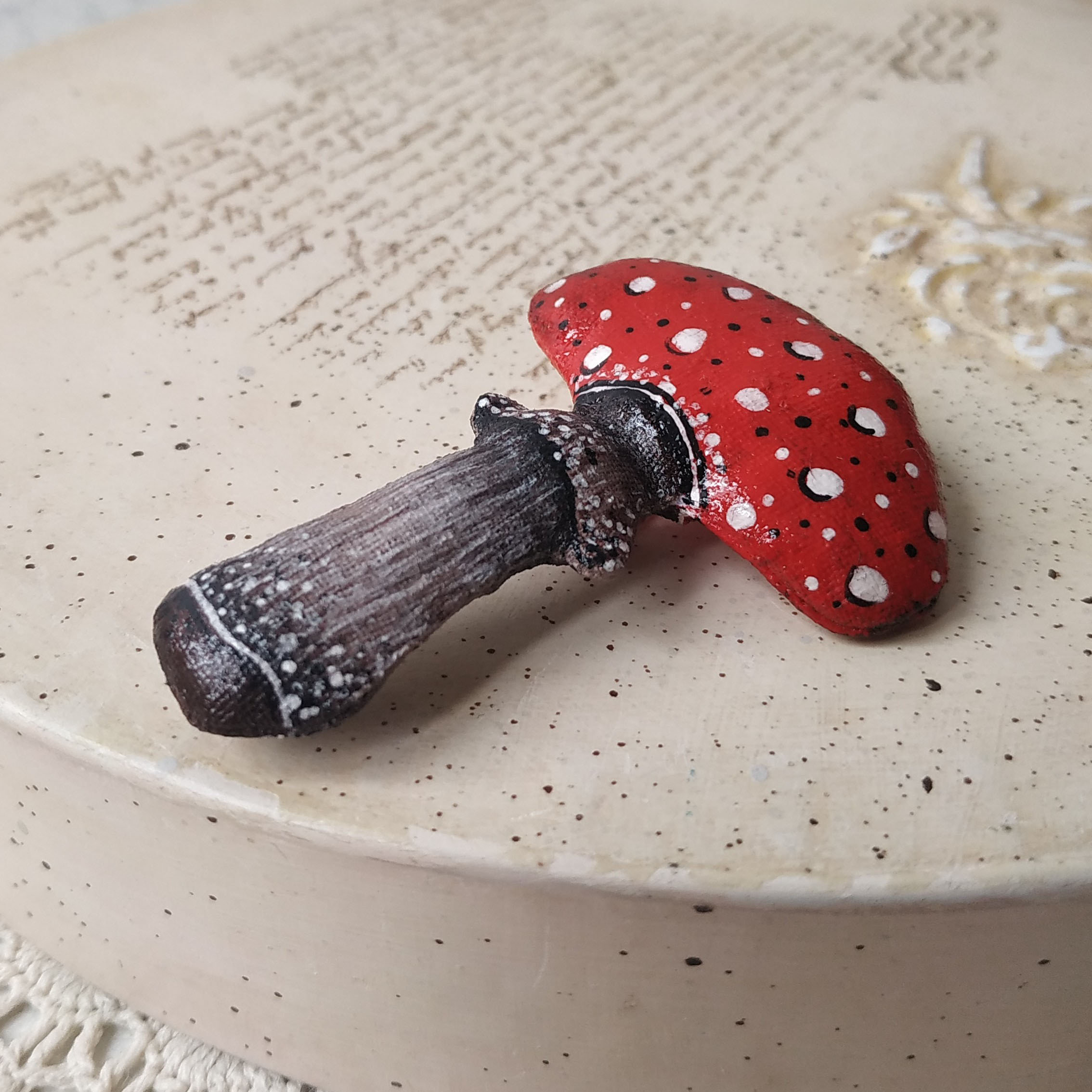Red mushroom pin Cottagecore jewelry Cottage core pins Etsy