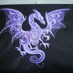 Smoky Dragon Bag, Embroidered Dragon Bag, Dragon canvas Bag, Dragon Shoulder Bag, 100% cotton canvas, Dragon Crossbody Bag