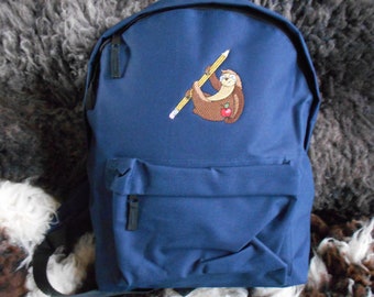 Sloth Bag, Sloth Rucksack, Back to School, 18 litre school bag